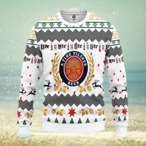 Miller Lite Beer Ugly Christmas Sweater For Men Women