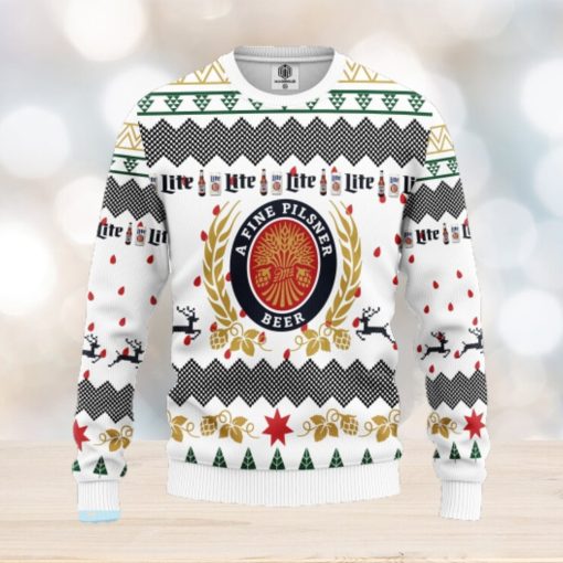 Miller Lite Beer Ugly Christmas Sweater For Men Women