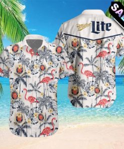 Miller Lite Flamingo Beer Hawaiian Shirt