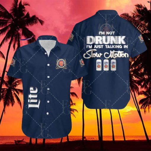 Miller Lite Im Not Drunk Hawaiian Shirt