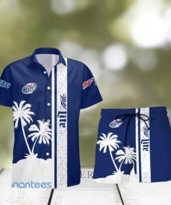 Miller Lite Tropical Palm Tree Aloha Hawaiian Shirt