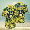 Milwaukee Brewers MLB Flower Hawaiian Shirt - Limotees