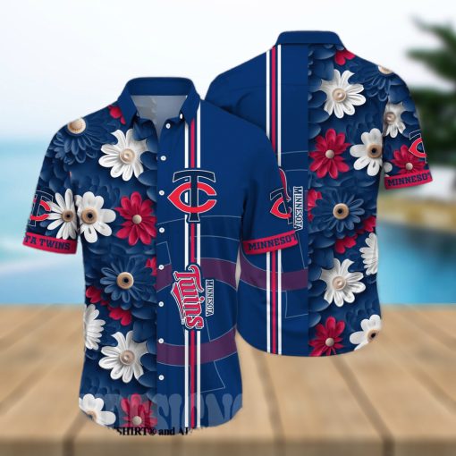 Minnesota Twins MLB Floral All Over Printed Classic Hawaiian Shirt