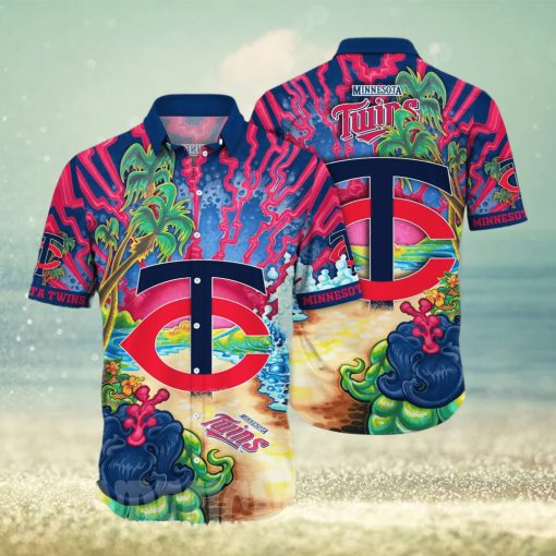 Minnesota Twins MLB Floral Full Printed Hawaiian Shirt