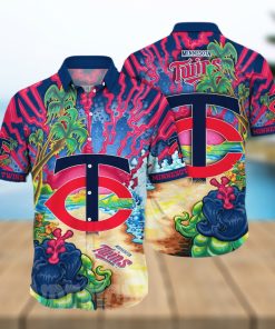 Minnesota Twins MLB Floral Full Printed Hawaiian Shirt