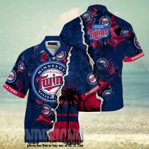 Minnesota Twins MLB Floral Tropical All Over Printed Classic Hawaiian Shirt