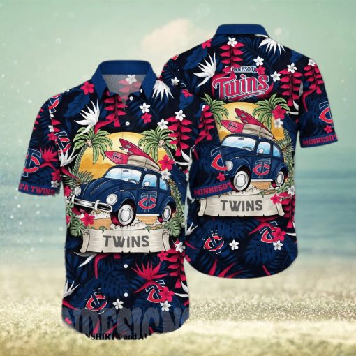 Minnesota Twins MLB Flower 3D Hawaiian Shirt