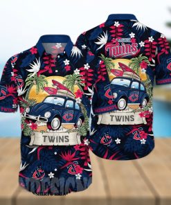 Minnesota Twins MLB Flower 3D Hawaiian Shirt