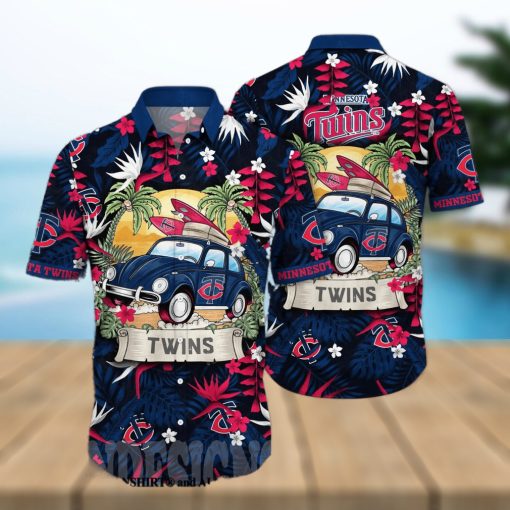 Minnesota Twins MLB Flower 3D Hawaiian Shirt