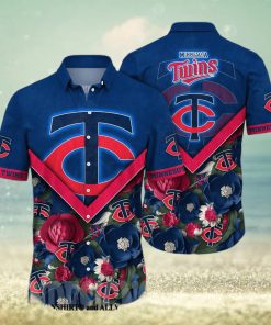 Minnesota Twins MLB Flower All Over Print Classic Hawaiian Shirt