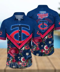 Minnesota Twins MLB Flower All Over Print Classic Hawaiian Shirt