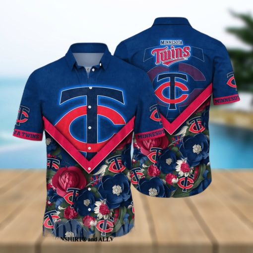 Minnesota Twins MLB Flower All Over Print Classic Hawaiian Shirt