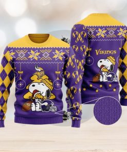 Minnesota Vikings Funny Charlie Brown Peanuts Snoopy Ugly Christmas Sweater