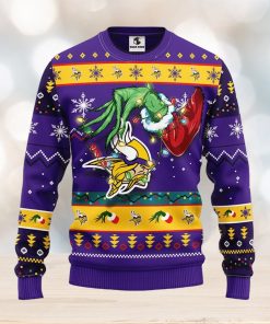 Minnesota Vikings Grinch Christmas Ugly Sweater