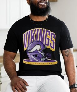 Minnesota Vikings Helmet Platform T Shirt - Limotees