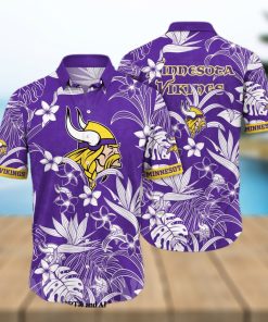 Minnesota Vikings NFL Floral Full Print Unisex Hawaiian Shirt