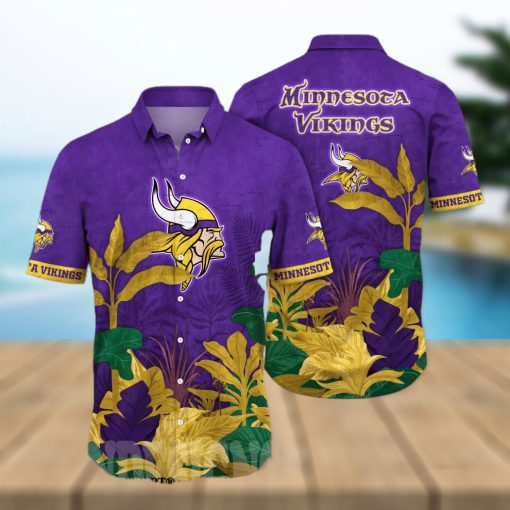 Minnesota Vikings NFL Flower All Over Print Classic Hawaiian Shirt