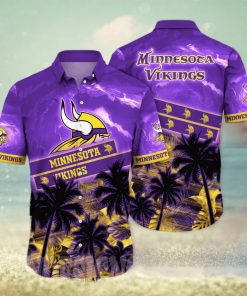 Minnesota Vikings NFL Flower All Over Printed Unisex Hawaiian Shirt