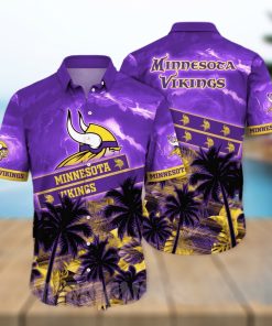 Minnesota Vikings NFL Flower All Over Printed Unisex Hawaiian Shirt