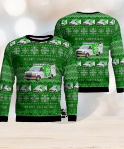 Minot, North Dakota, Trinity Health Community Ambulance Aop Christmas Ugly Sweater 3D