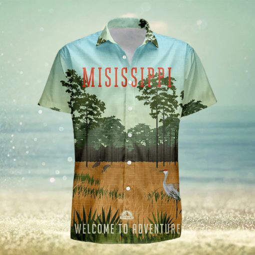 Mississippi Retro Style Travel Summer 3D Hawaiian Shirt Gift For Men And Women Fans