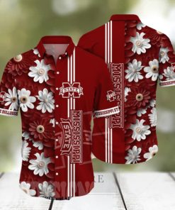 Mississippi State Bulldogs NCAA Floral Full Print Classic Hawaiian Shirt