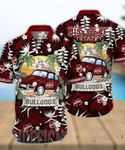 Mississippi State Bulldogs NCAA Floral Full Printed Unisex Hawaiian Shirt