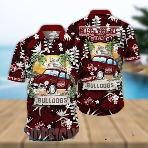 Mississippi State Bulldogs NCAA Floral Full Printed Unisex Hawaiian Shirt