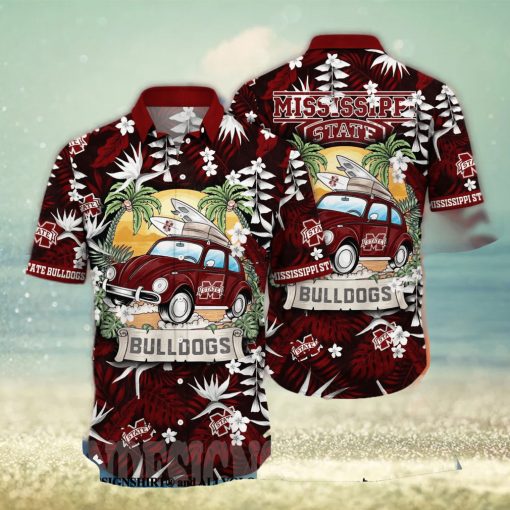 Mississippi State Bulldogs NCAA Floral Full Printed Unisex Hawaiian Shirt