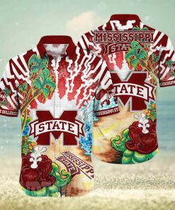 Mississippi State Bulldogs NCAA Floral Unisex All Over Print Hawaiian Shirt