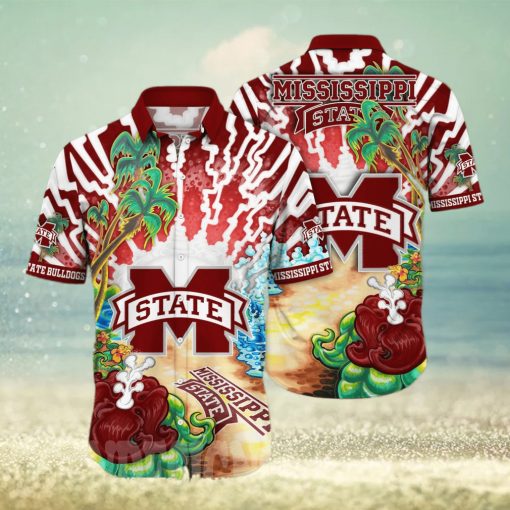 Mississippi State Bulldogs NCAA Floral Unisex All Over Print Hawaiian Shirt