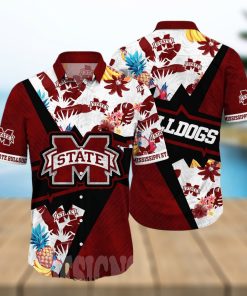 Mississippi State Bulldogs NCAA Flower All Over Printed Unisex Hawaiian Shirt