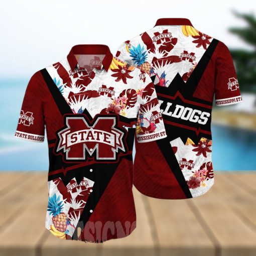 Mississippi State Bulldogs NCAA Flower All Over Printed Unisex Hawaiian Shirt