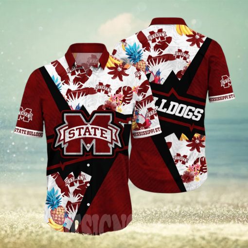 Mississippi State Bulldogs NCAA Flower All Over Printed Unisex Hawaiian Shirt