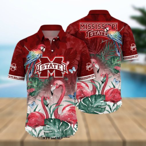 Mississippi State Bulldogs NCAA Flower Classic All Over Printed Hawaiian Shirt