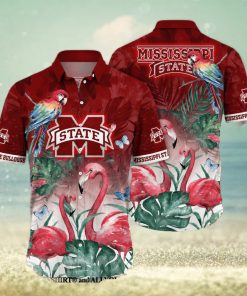 Mississippi State Bulldogs NCAA Flower Classic All Over Printed Hawaiian Shirt