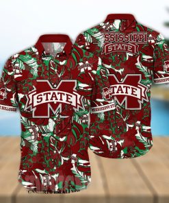 Mississippi State Bulldogs NCAA Flower Full Print Classic Hawaiian Shirt