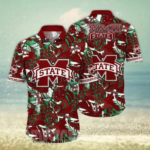 Mississippi State Bulldogs NCAA Flower Full Print Classic Hawaiian Shirt