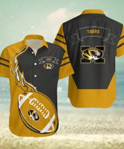 Missouri Tigers 3D Hawaiian Shirt Flame Ball NCAA Men And Women Gift For Fans