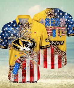 Missouri Tigers NCAA Independence Day Full Printed Hawaiian Shirt