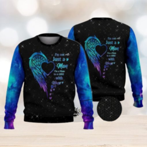 Mom To A Child With Wings 3D Full Print Ugly Sweater Christmas Gift Sweater