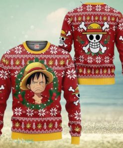 Monkey D. Luffy Ugly Christmas Sweater 3D Xmas Gift For Men And Women