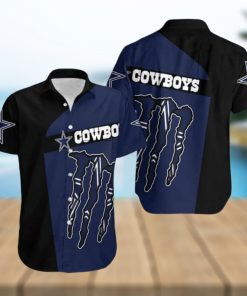 Monster Energy Dallas Cowboys Hawaiian Shirt Practical Beach Gift