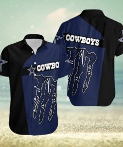 Monster Energy Dallas Cowboys Hawaiian Shirt Practical Beach Gift