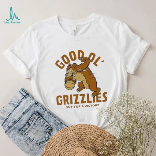 Montana Good Ol Grizzlies Vintage Basketball Out For A Victory Shirt