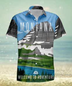 Montana Retro Style Travel Summer 3D Hawaiian Shirt Gift For Men And Women Fans