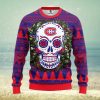 Boston Bruins Skull Flower Ugly Christmas Ugly Sweater