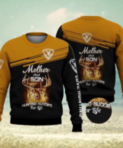 Mother And Son Huntting Buddies For Life Deer 3D Full Print Ugly Sweater Christmas Gift Sweater