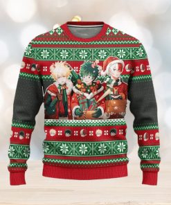 My Hero Academia Anime Xmas Ugly Christmas Sweater Gift For Men Women