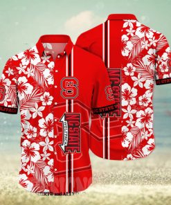 NC State Wolfpack NCAA Floral 3D All Over Print Hawaiian Shirt